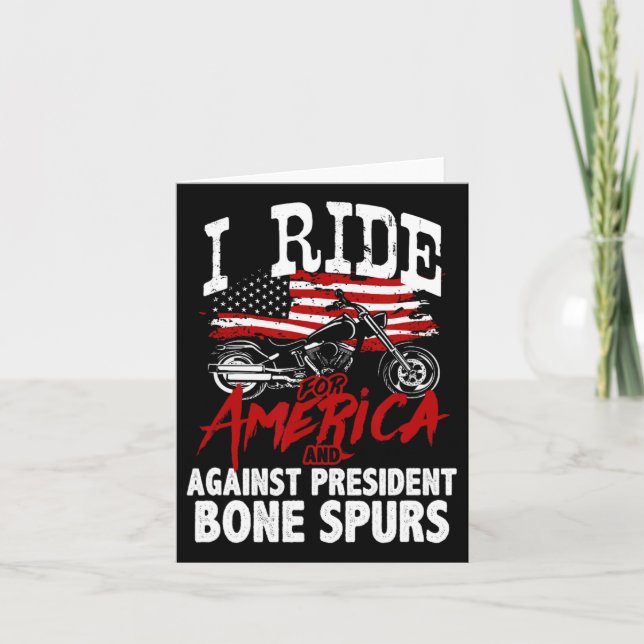 Antitrumpens Biker mot president Bone Spu Kort (Framsida)