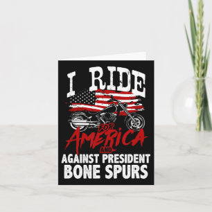 Antitrumpens Biker mot president Bone Spu Kort