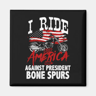 Antitrumpens Biker mot president Bone Spu Magnet