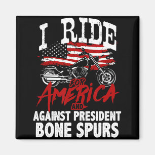 Antitrumpens Biker mot president Bone Spu Magnet