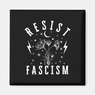 Antitrumpets Blommigt Hate Ljuger och fascismen hå Magnet