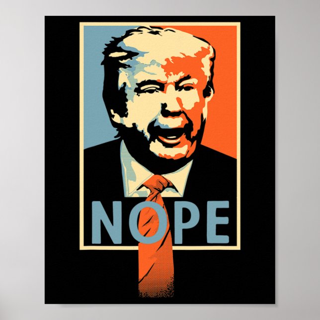 Antitrumpnop' Poster Resistens Parody Design (Framsidan)