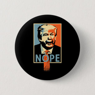 Antitrumpnop' Poster Resistens Parody Design Knapp