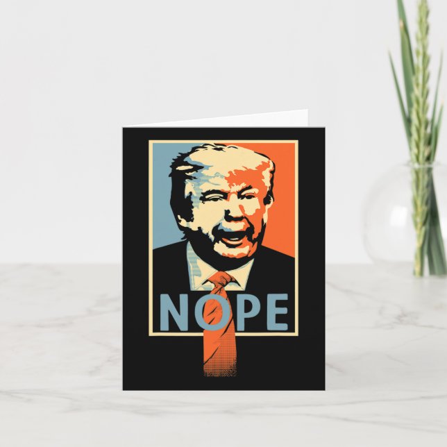 Antitrumpnop' Poster Resistens Parody Design Kort (Framsida)