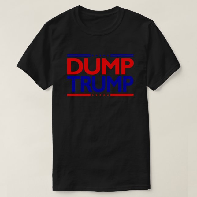 Antitrumpprotester mot Dumpa Dumpa - Politisk T Shirt (Design framsida)