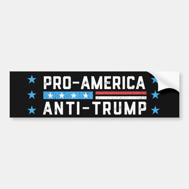 Antitrumpump för ProAmerica Bildekal (Framsidan)