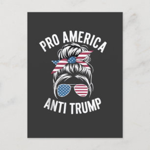 Antitrumpursen mot Amerika USA flagga Resistent Helg Vykort