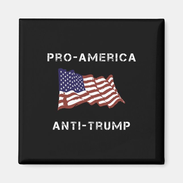 Antitrumpy American USA flagga Magnet (Framsidan)