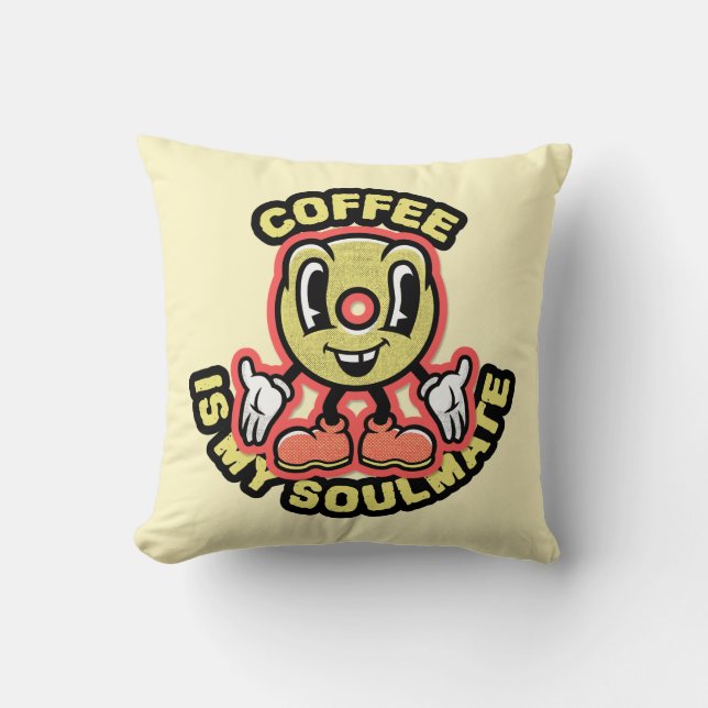 ANTIVALENTINS DAGSKOFFEE SOULMATE PILLOW KUDDE (Framsida)