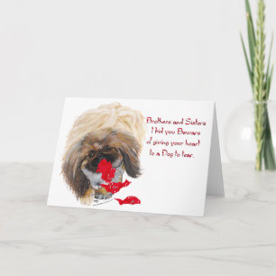 Antivalentinsk Pekingeser Helgkort