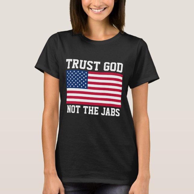 ANTIVAX VACCINFÖRSÄKRING GOD T-SHIRTS (Framsida)