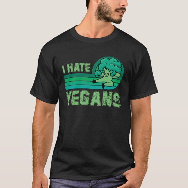 Antivegan kött slogan t shirt (Framsida)