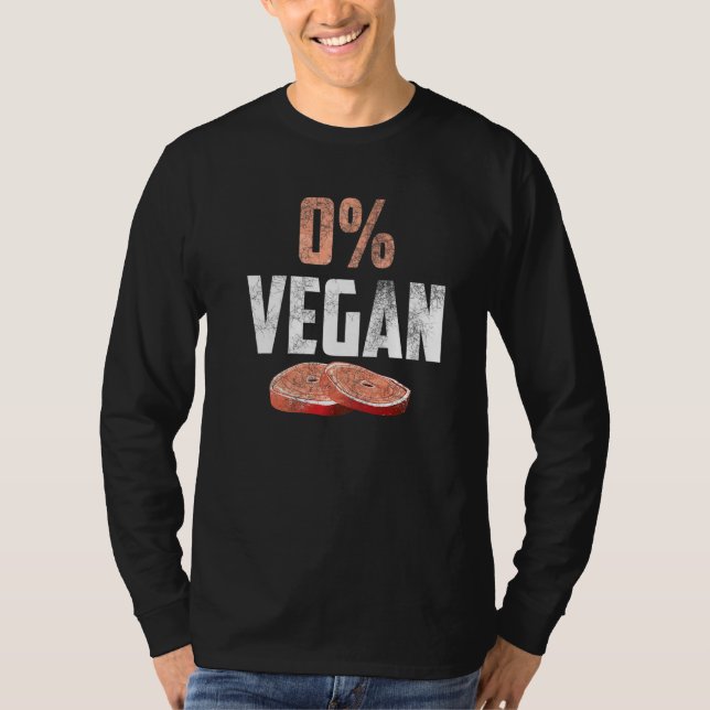 AntiVeganer No Vegan No Vegan Grillen 0 Vegan Roli T Shirt (Framsida)