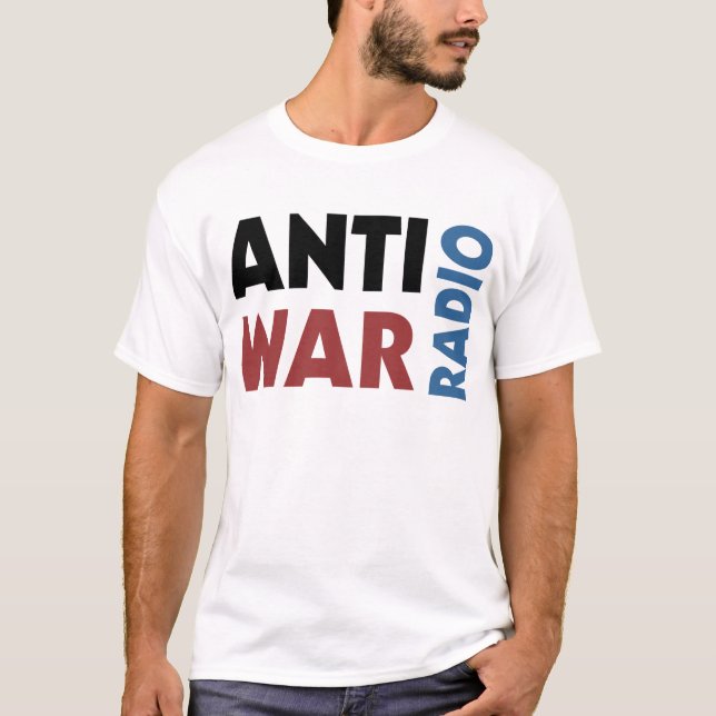 AntiWarRadioLogo T-tröja Tee Shirt (Framsida)