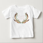 Antler & Greenery Watercolor Wandeans | Flower Gir T Shirt<br><div class="desc">Av Honung & Birch Studios</div>