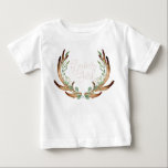 Antler & Greenery Watercolor Wandeans | Flower Gir T Shirt<br><div class="desc">Av Honung & Birch Studios</div>