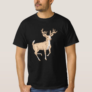 Antler Hjort Illustration T Shirt