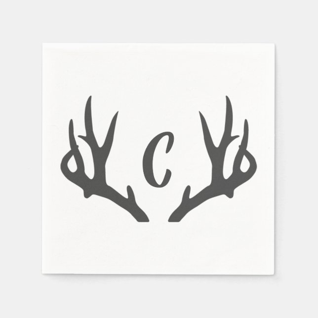 Antler Monogram Pappersservett (Framsidan)