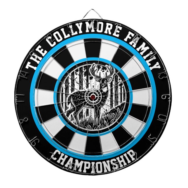 Antlered Hjort Hunting Artwork Darttavla (Framsidan)