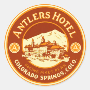 AntlerHotel Runt Klistermärke