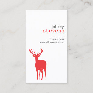 ANTLERS i RED-Affärskortet Visitkort
