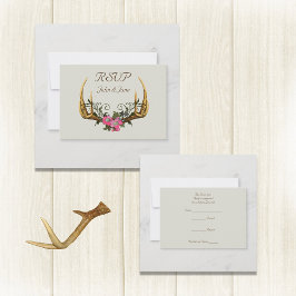 Antlers och Rosa ros OSA kort