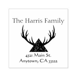 Antlers Silhouette Personlig Stämpel