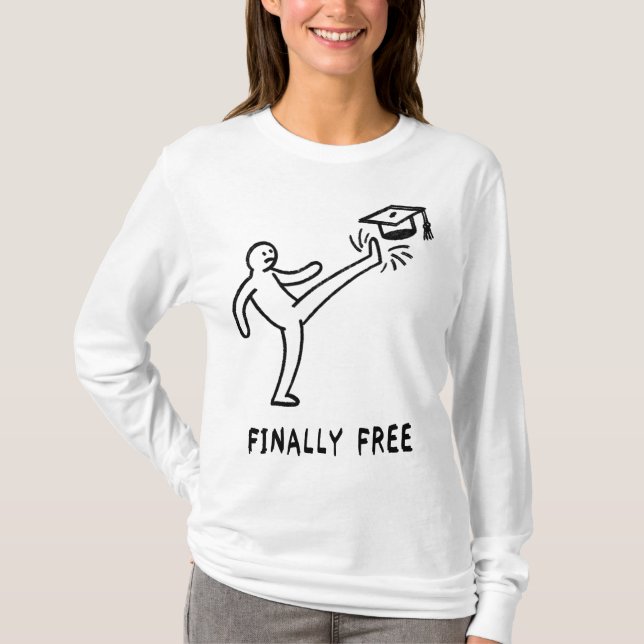 Äntligen fri t shirt (Framsida)