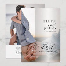 Äntligen har vi en Förlovning med två foto