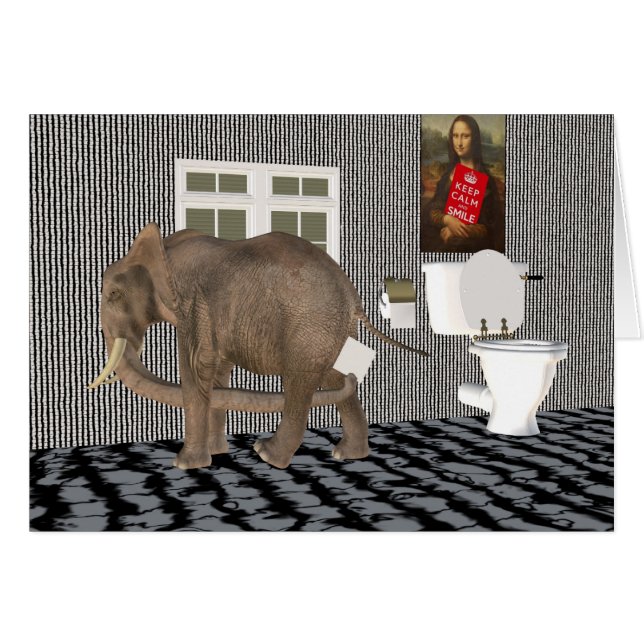 Äntligen Housebroke Hälsningskort (Framsidan Horizontal)