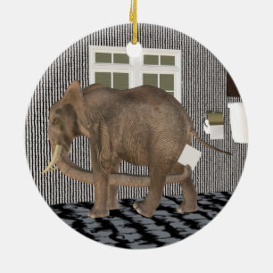 Äntligen Housebroke Julgransprydnad Keramik