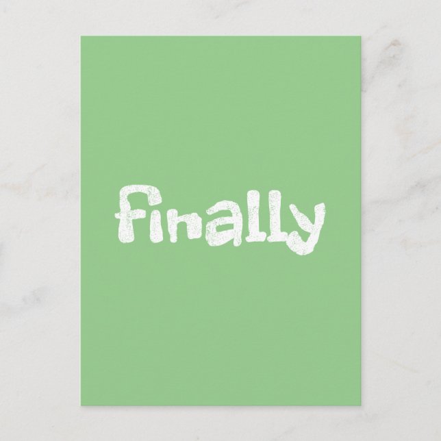 äntligen vykort (Framsida)