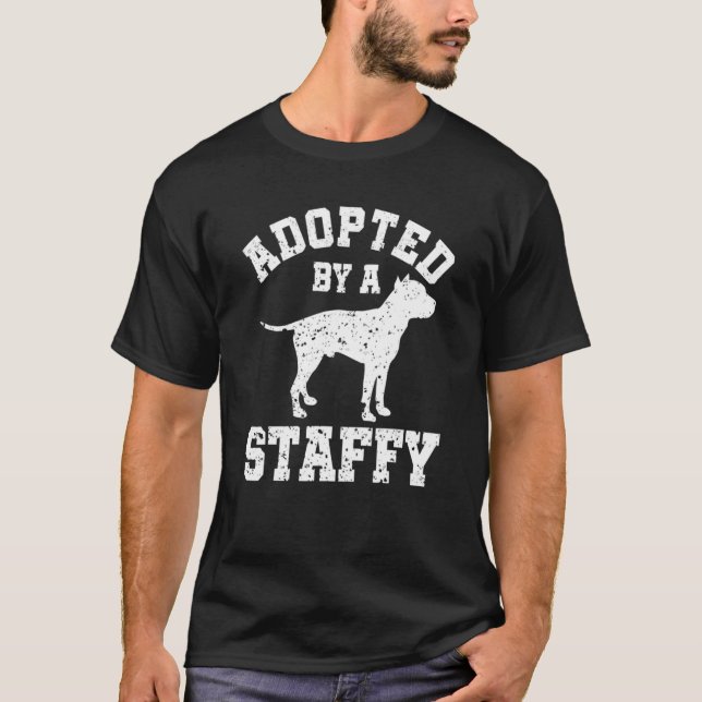 Antogs av en Staffy Stviddshire Bull Terrier T Shirt (Framsida)