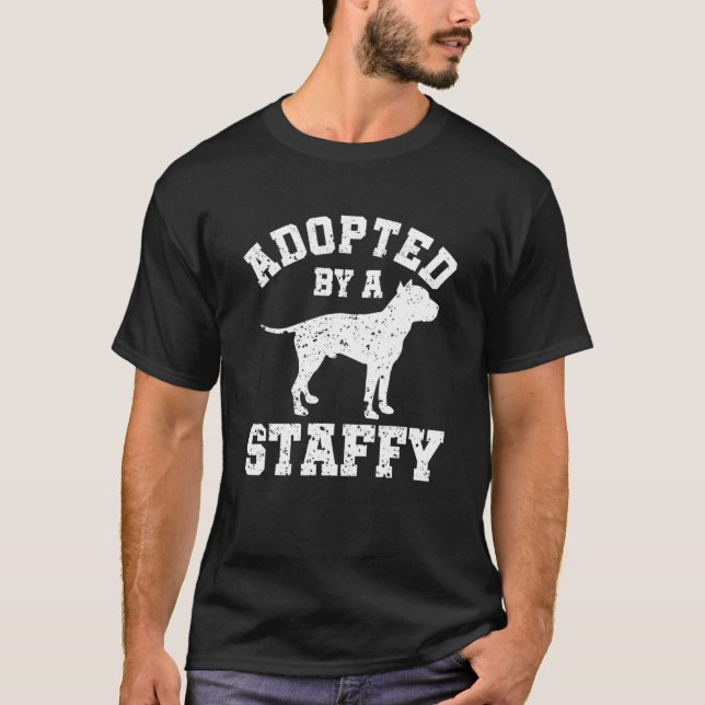Antogs av en Staffy Stviddshire Bull Terrier T Shirt (Framsida)