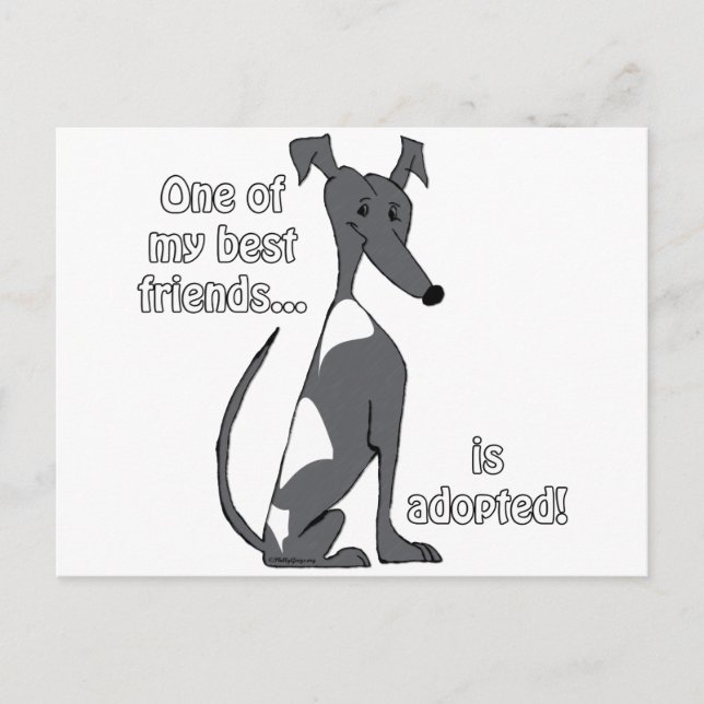 Antogs~BlackandWhite Vykort (Framsida)