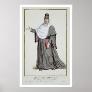 Antoine Arnauld (1612-94) från 'Receuil des Estam Poster