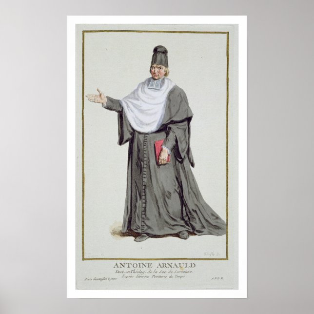 Antoine Arnauld (1612-94) från Receuil des Estamp Poster (Framsidan)