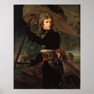 Antoine-Jean Gros Bonaparte vid punkten d'Arcole Poster