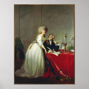 Antoine-Laurent Lavoisier och fru Poster