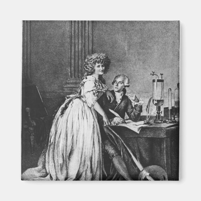 Antoine Laurent Lavoisier och hans fru Magnet (Framsidan)