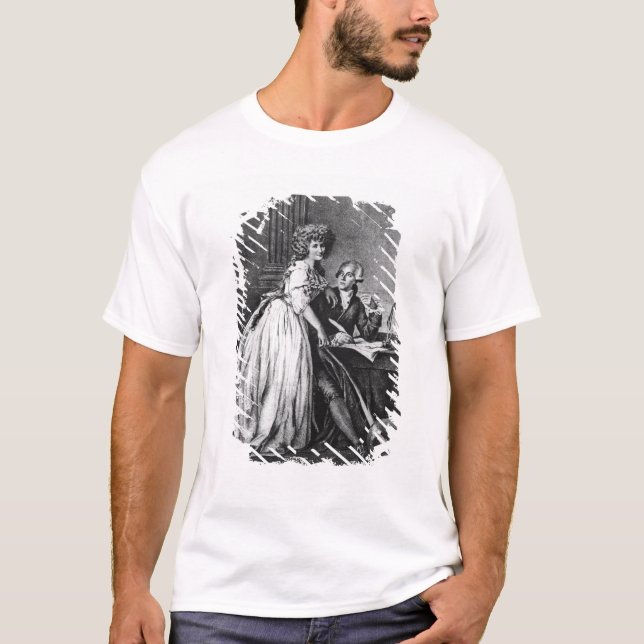 Antoine Laurent Lavoisier och hans fru Tee (Framsida)
