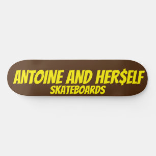 ANTOINE OCH HER$ELF MINI SKATEBOARD BRÄDA 18,5 CM