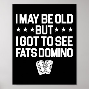 Antoine Tjocks Domino Music Legend Fläkt I kan var Poster