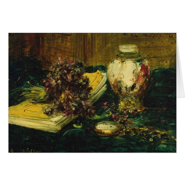Antoine Vollon - Violets Hälsningskort (Framsidan Horizontal)