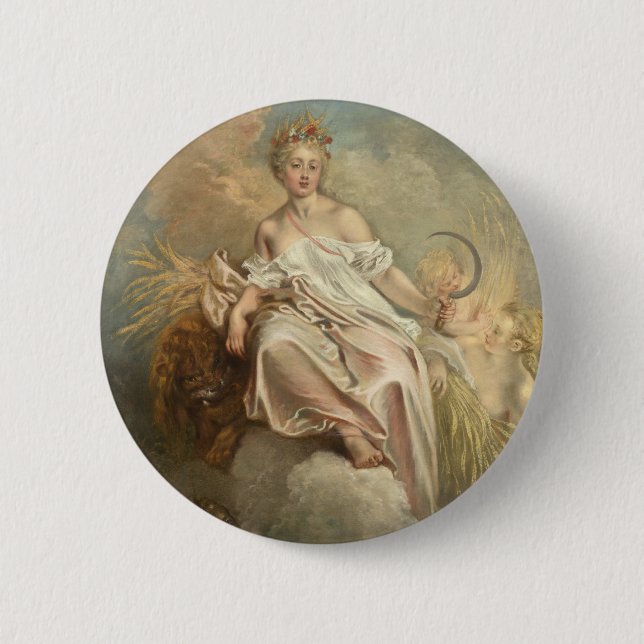 Antoine Watteau Ceres (sommartid) c1717-1718 Knapp (Framsida)