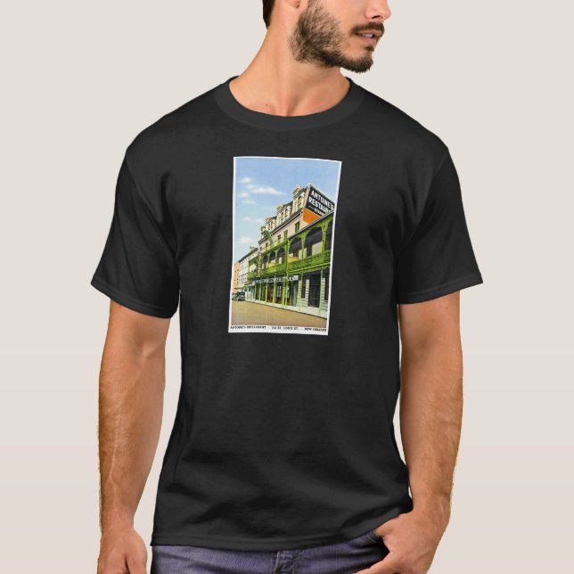 Antoines restaurang, New Orleans, LA Tee Shirt (Framsida)
