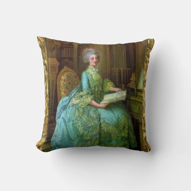 Antoinette Elegans Barock Kudde (Framsida)