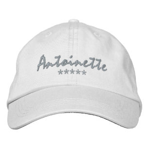 Antoinette Namn Broderad Keps