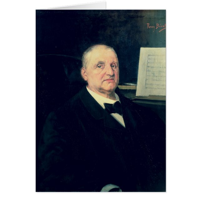 Anton Bruckner, 1889 Hälsningskort (Framsidan)