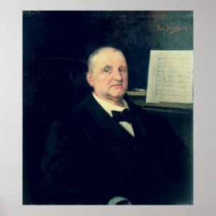 Anton Bruckner, 1889 Poster